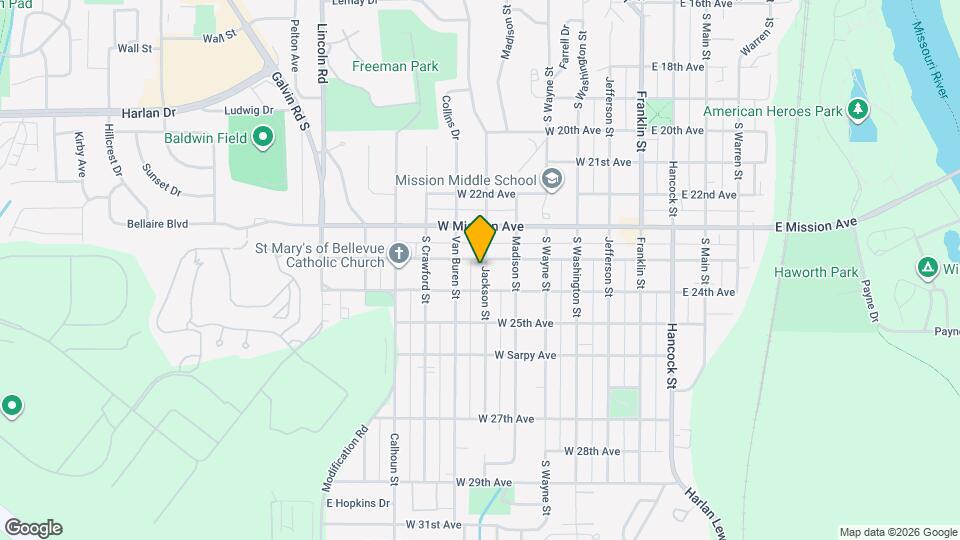 2304 Jackson St Map and Location Details