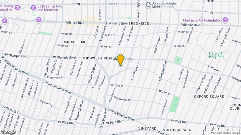 1063 S Citrus Ave, Unit 1063 Mapa y Detalles de la Ubicación