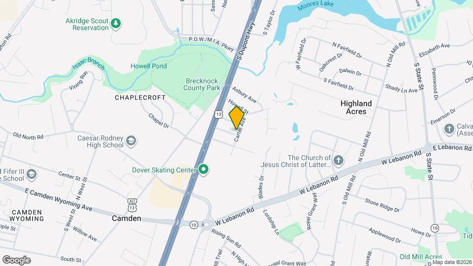 114 Carter Ave Map and Location Details