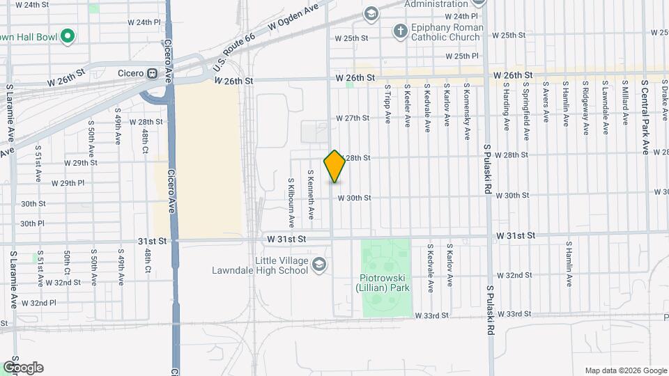 2845 S Kostner Ave Map and Location Details