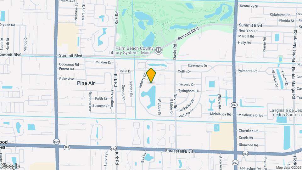 3845 Victoria Dr Map and Location Details