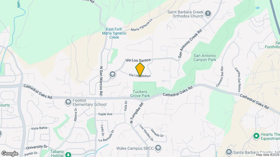946 Via Los Padres Map and Location Details