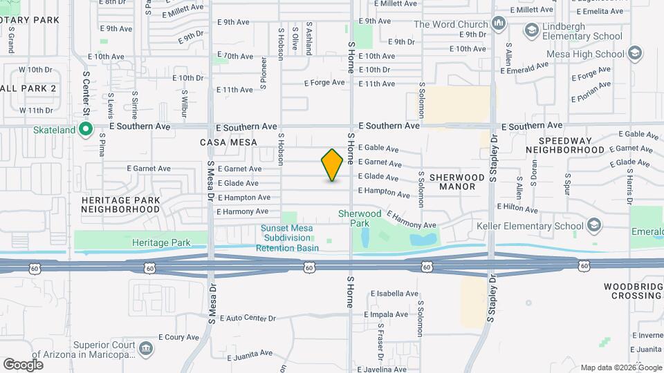 732 E Hampton Ave Map and Location Details