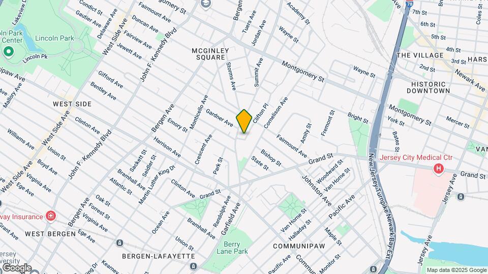 13 Clifton Pl Mapa y Detalles de la Ubicación