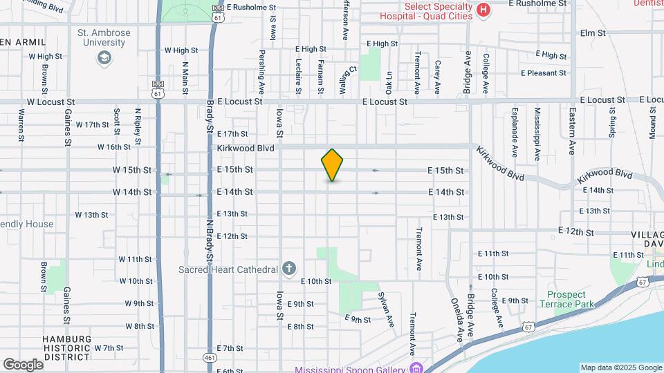 602 E 14th St Map and Location Details