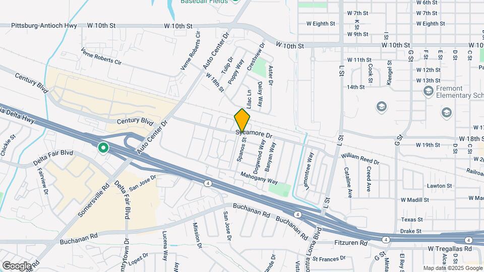 2100 Spanos St Mapa y Detalles de la Ubicación