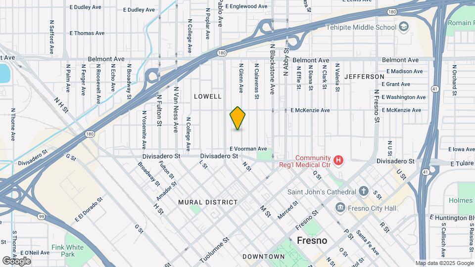 203 N Glenn Ave Mapa y Detalles de la Ubicación