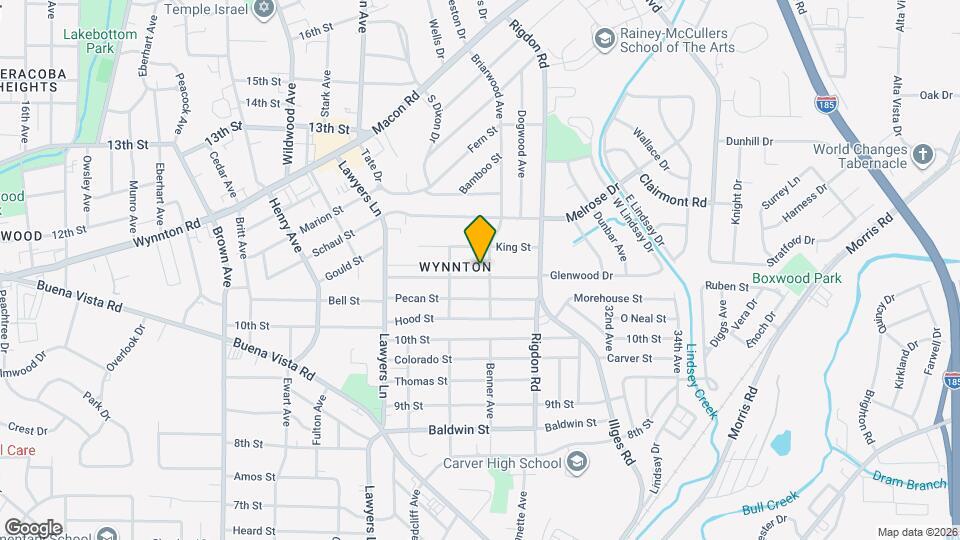 2831 E Wynnton Ln, Unit East Map and Location Details