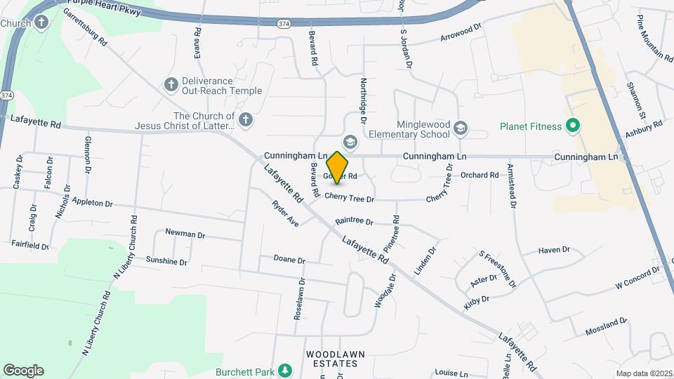 1541 Cherry Tree Dr Map and Location Details