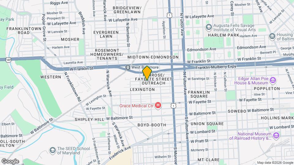 2107 W Saratoga St Map and Location Details