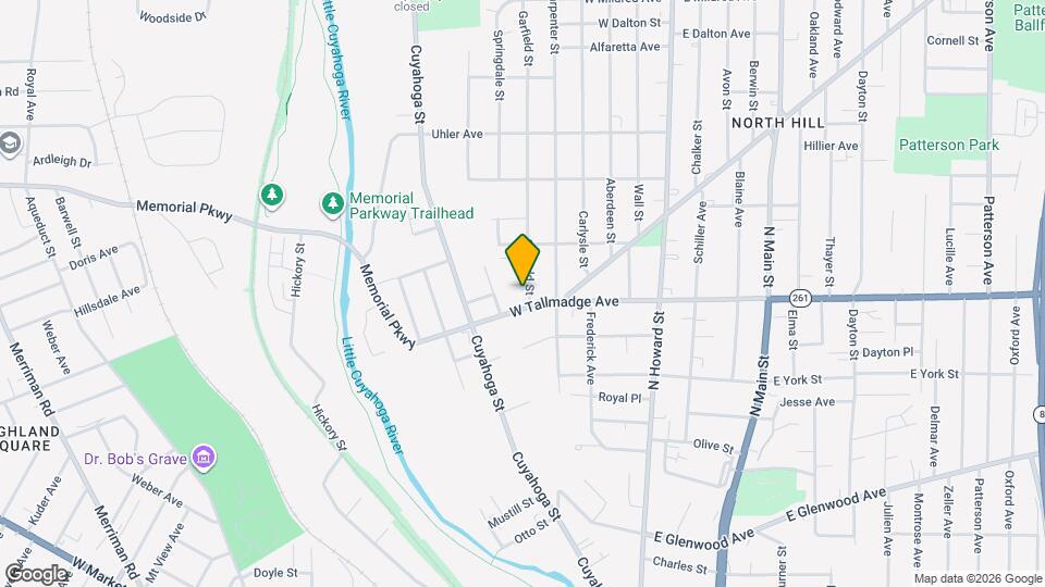 624 Garfield St Map and Location Details