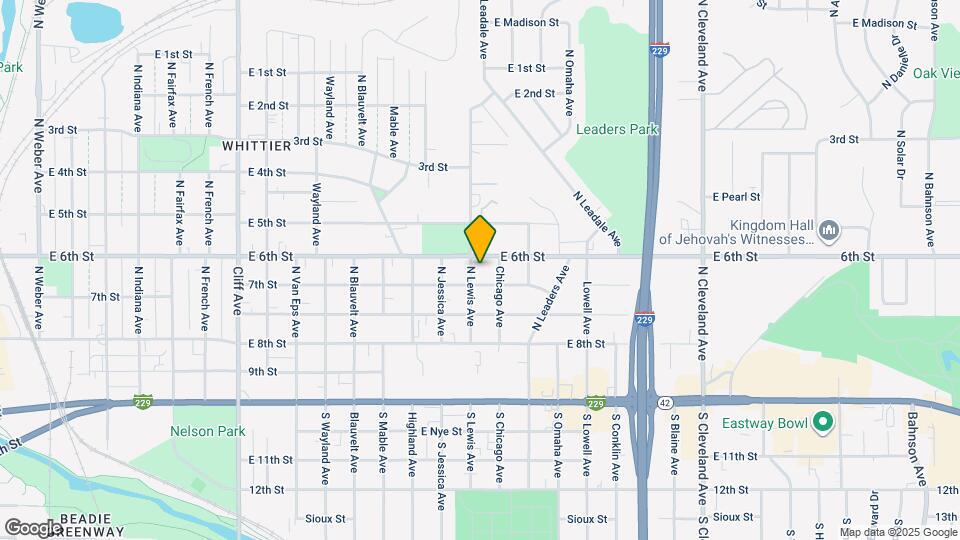 410 N Lewis Ave Map and Location Details