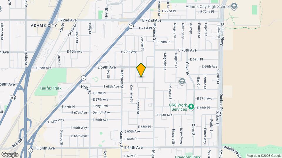 6815 Locust St Map and Location Details