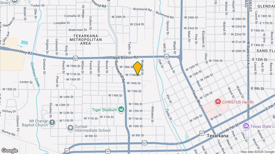 1607 W 17th St Map and Location Details