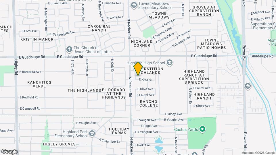 4048 E Kroll Dr Map and Location Details