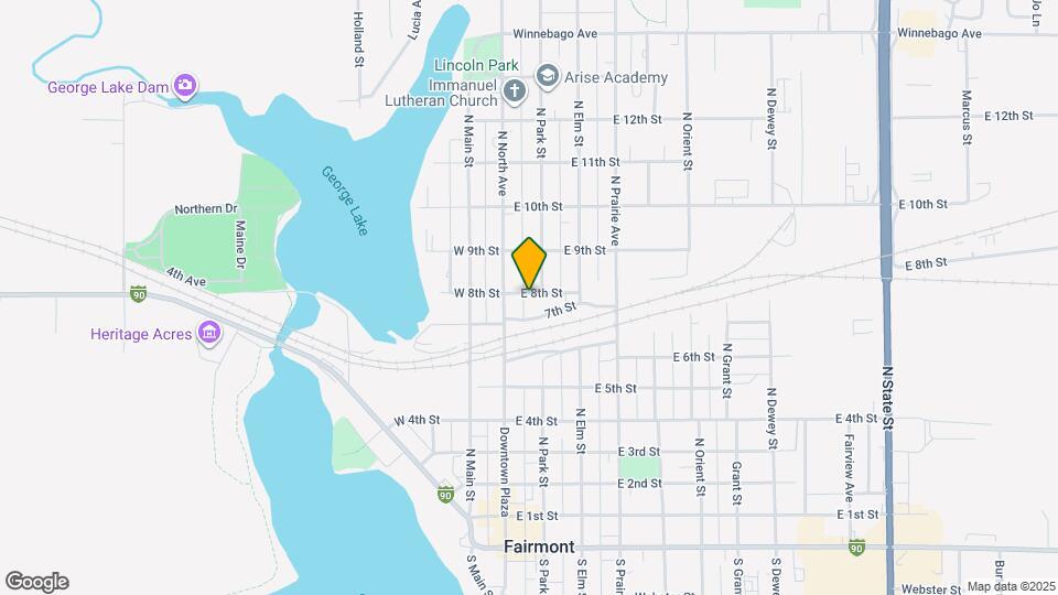 114 E 8th St Map and Location Details