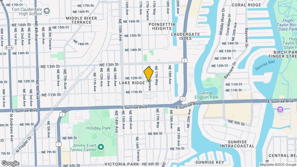 1129 NE 17th Ter Map and Location Details