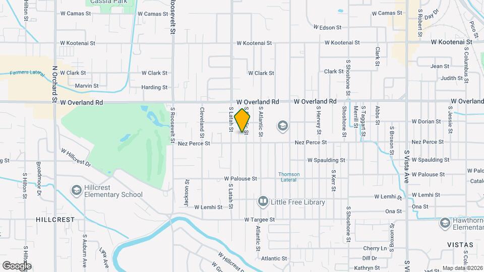 1721 S Pacific St Map and Location Details