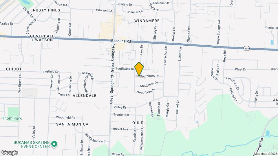 5507 Southboro Ct Map and Location Details