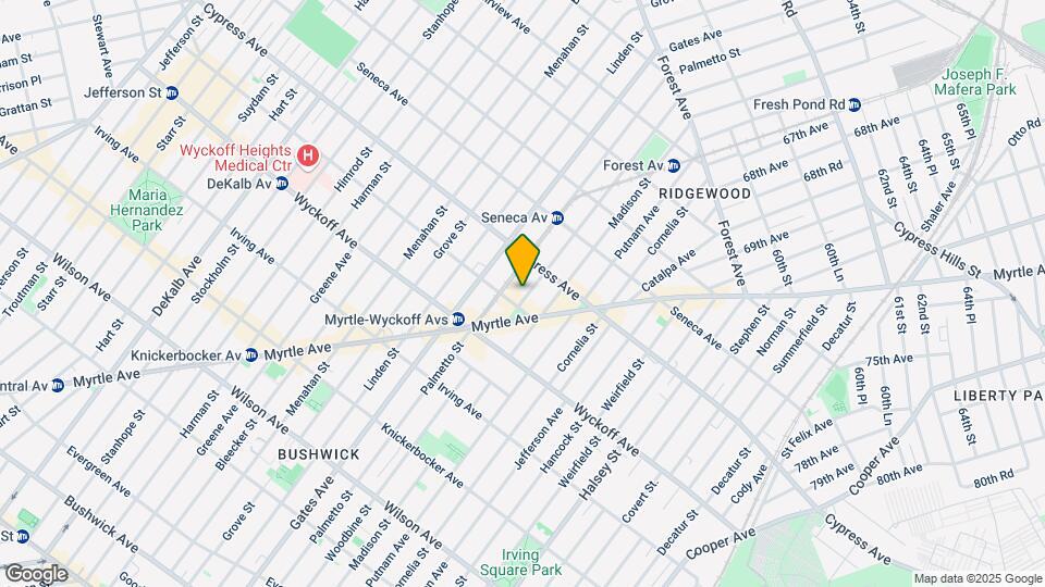 1661 Woodbine St Map and Location Details