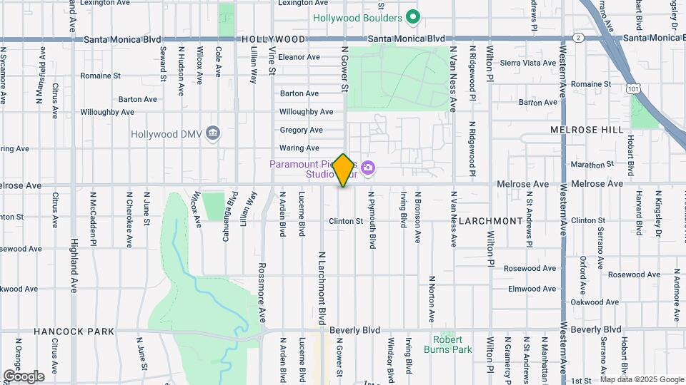 646 N Gower St Map and Location Details