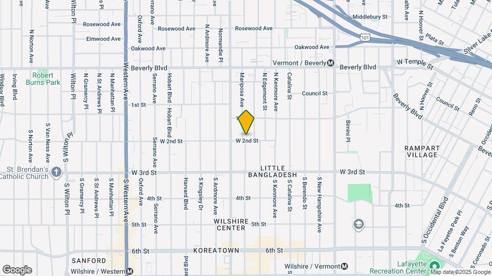 156 Mariposa Ave Map and Location Details
