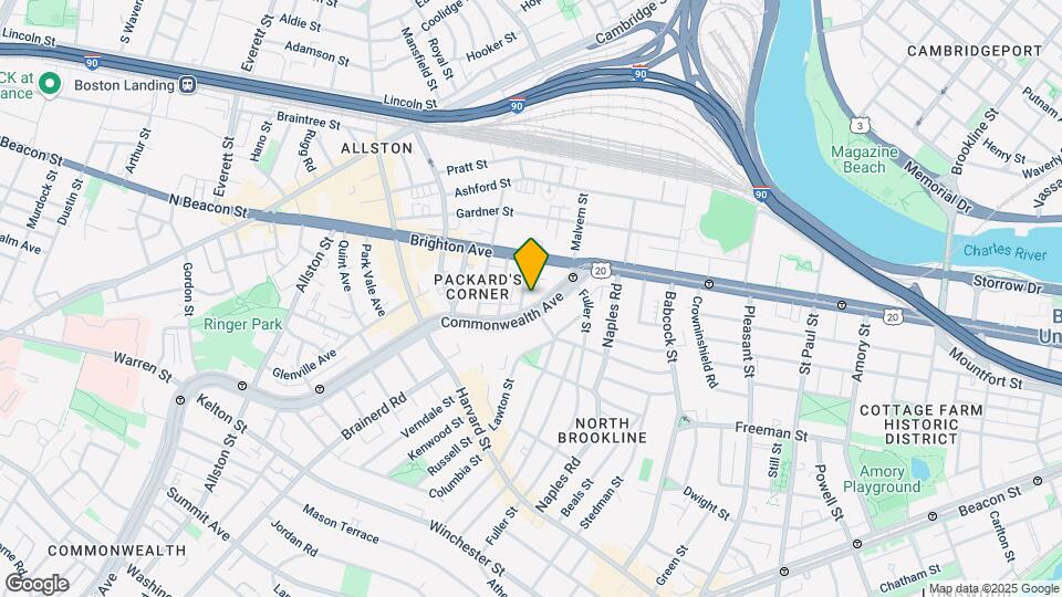1137 Commonwealth Avenue-Unit -CX2 Map and Location Details