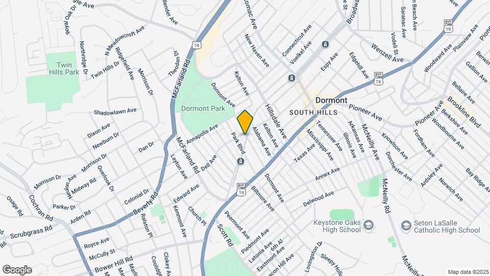 1477 Dormont Ave Mapa y Detalles de la Ubicación