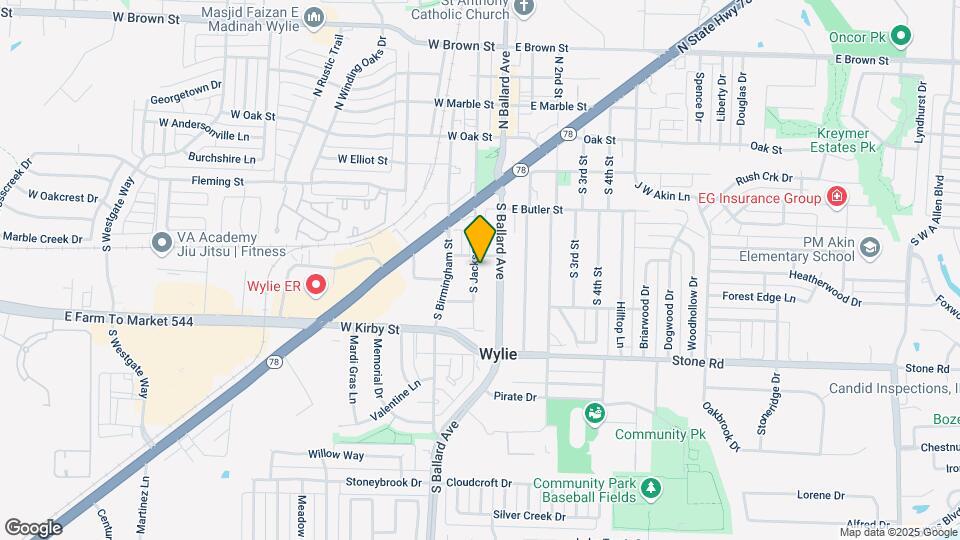 503 S Jackson Ave Map and Location Details