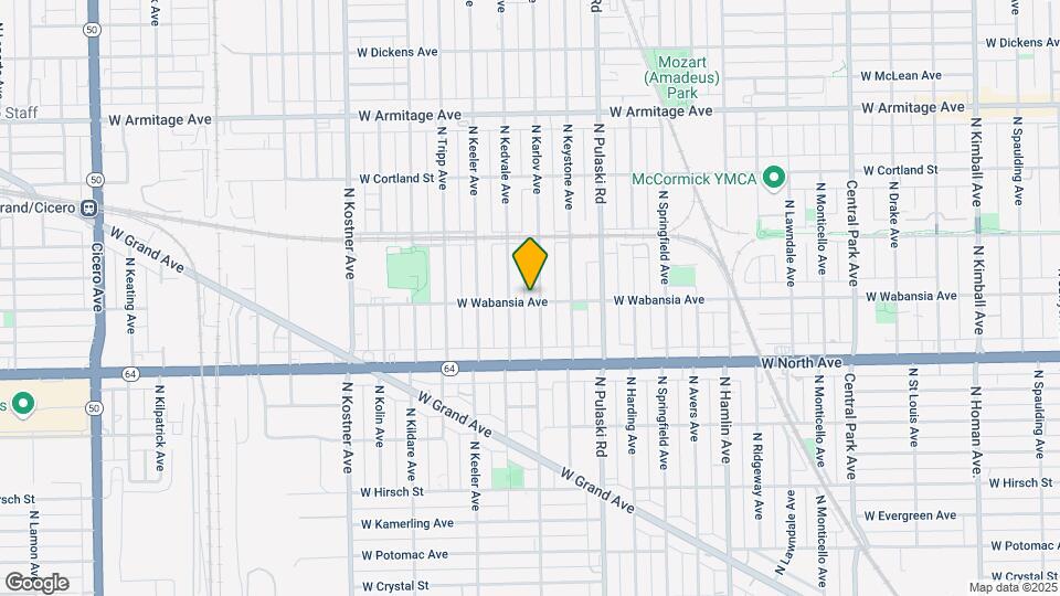 4104 W Wabansia Map and Location Details