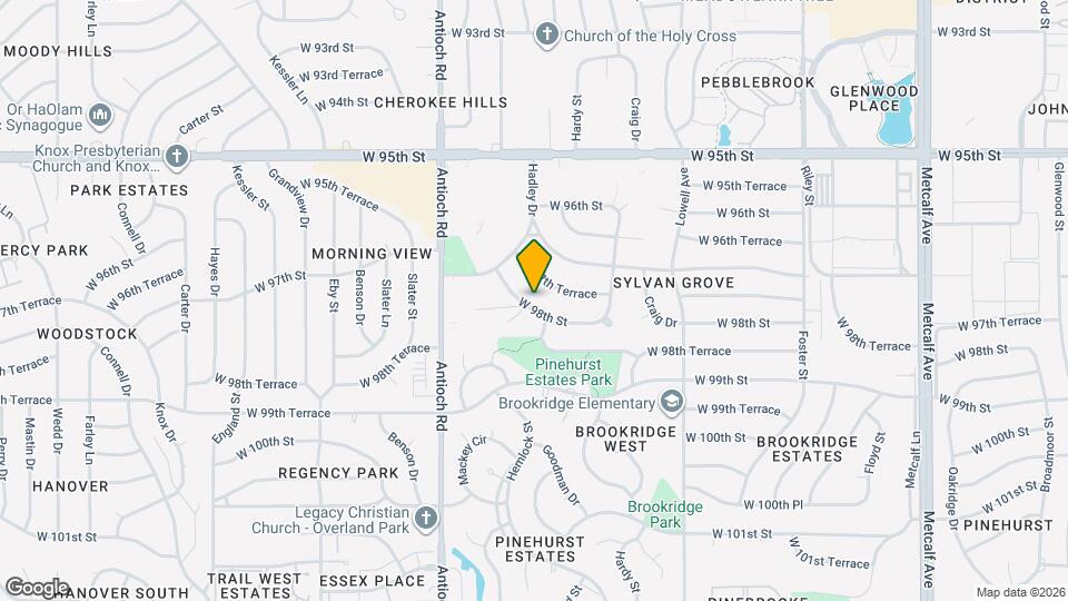 8414 W 98th St Map and Location Details