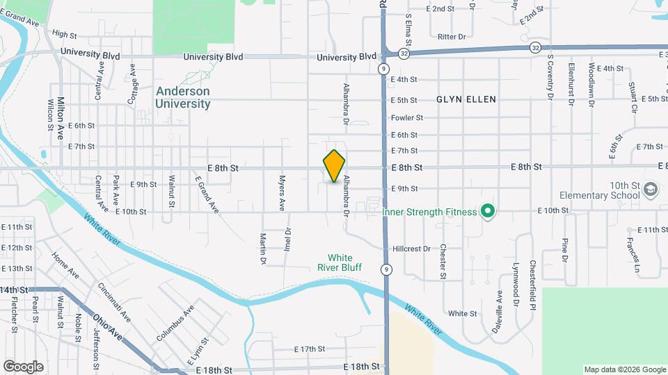 1825 E 8th St Map and Location Details