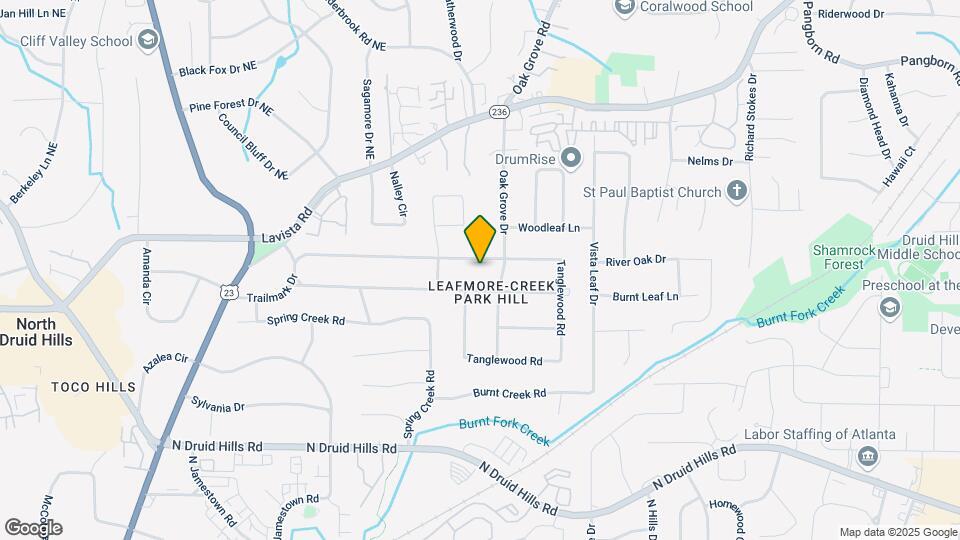 2321 Tanglewood Rd Map and Location Details