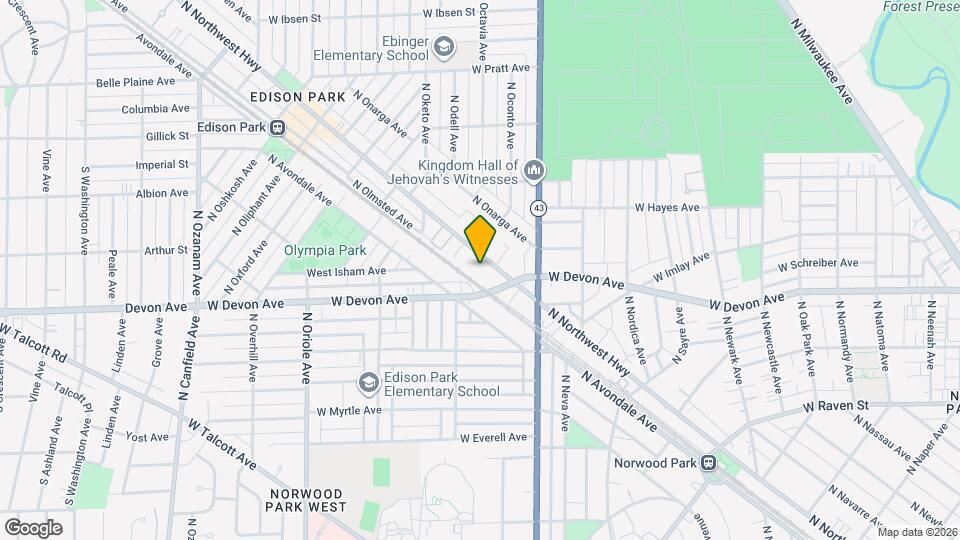 6464 N Northwest Hwy, Unit E3 Mapa y Detalles de la Ubicación