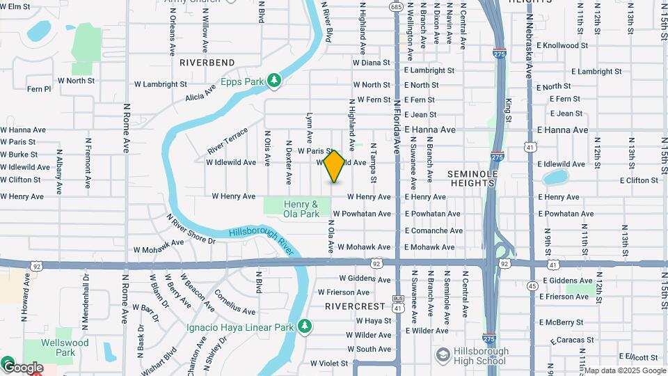 5901 N Ola Ave Map and Location Details