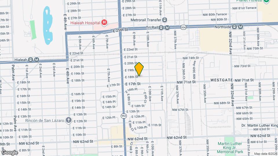 920 E 18th St Map and Location Details