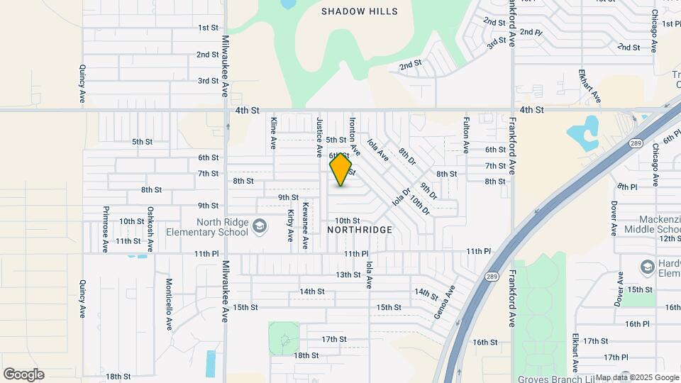 6117 8th St Map and Location Details