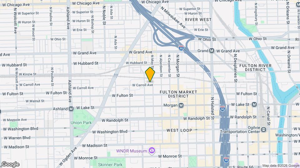 1154 W Carroll Ave Mapa y Detalles de la Ubicación