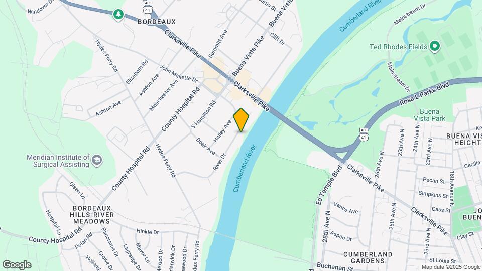 1826 River Dr, Unit Upstairs Map and Location Details