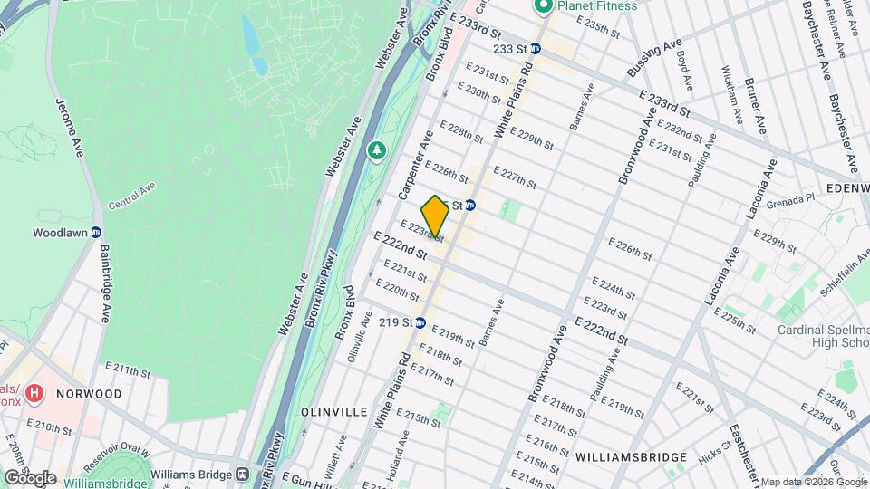 680 E 223rd St Mapa y Detalles de la Ubicación