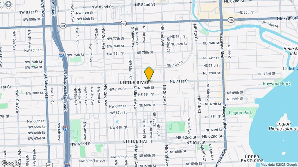 98 NE 71st St Map and Location Details