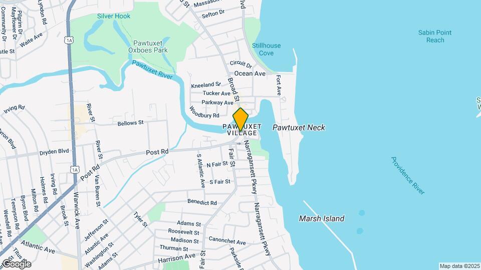 30 Post Rd, Unit Pawtuxet Village Map and Location Details