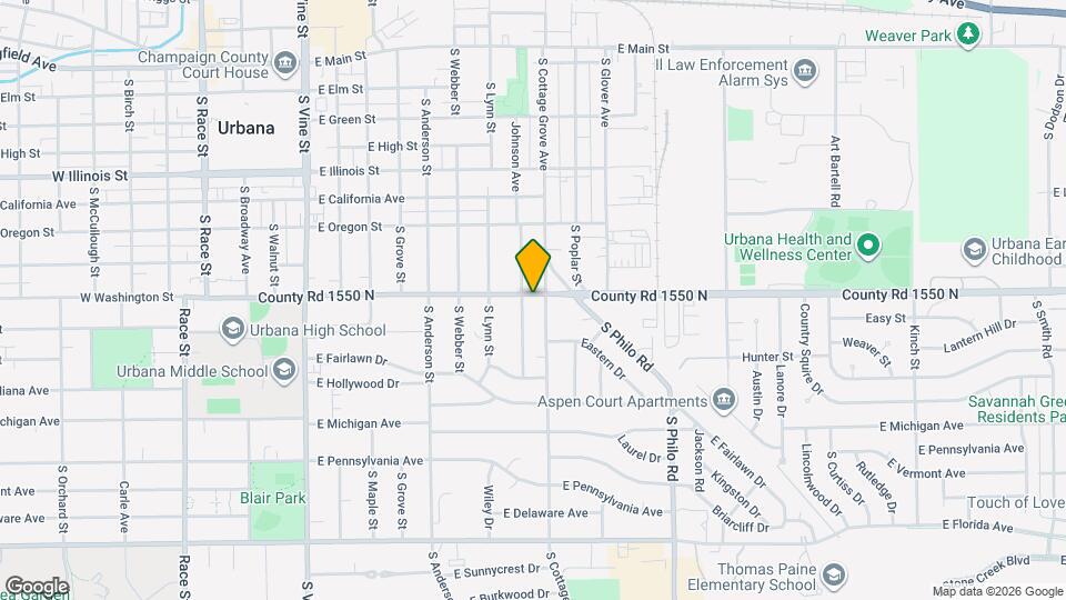 1003 E Washington St, Unit B Map and Location Details