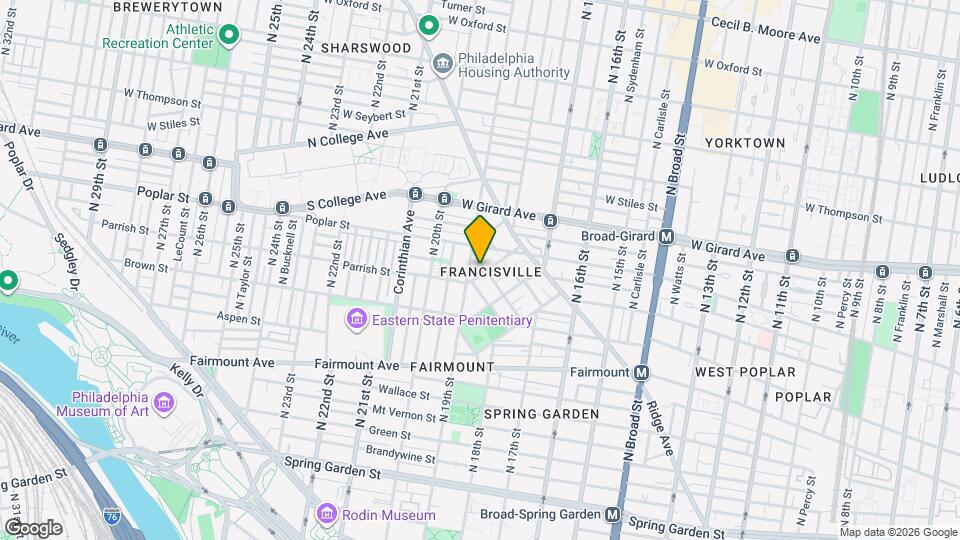 1829 Vineyard St Map and Location Details