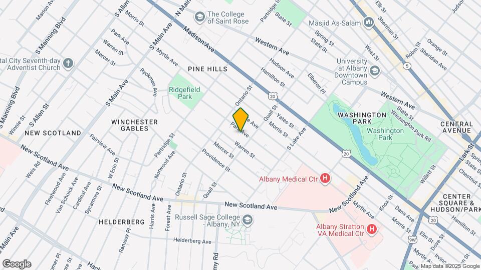 614 Park Ave Map and Location Details