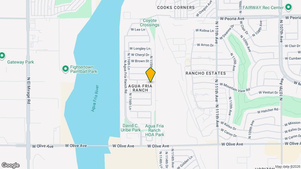 11538 W Palo Verde Ave Mapa y Detalles de la Ubicación