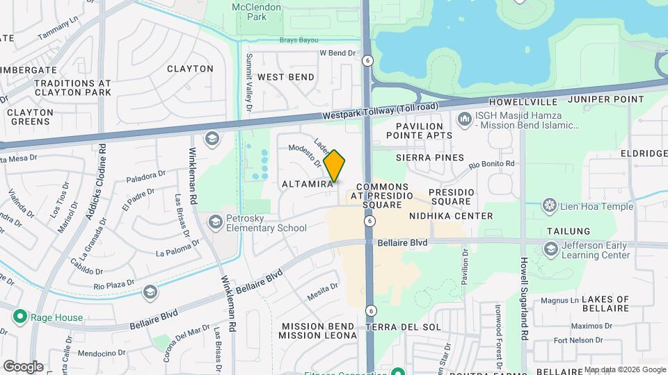 14702 Rancho Vista Dr Map and Location Details
