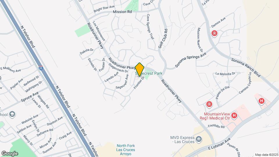 Ridge at Organ Vista Map and Location Details