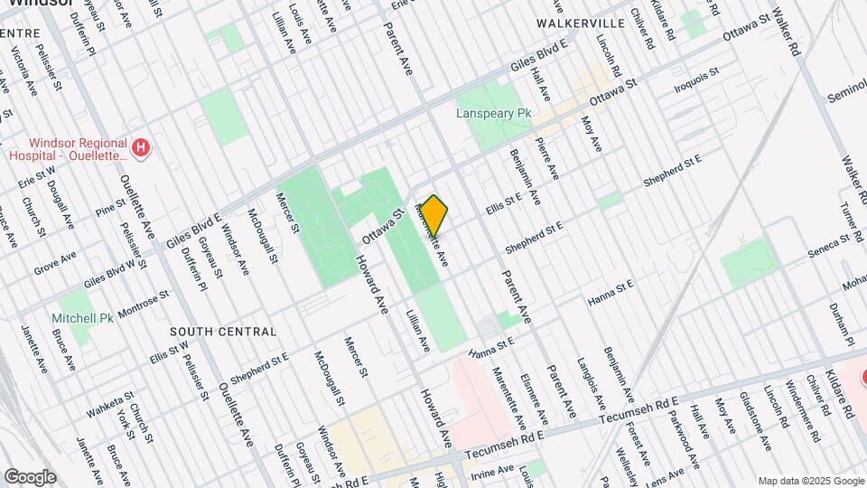 1409 Marentette Ave Mapa y Detalles de la Ubicación