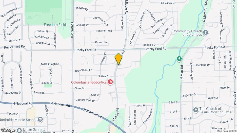 2422 Cedar Crest Dr Mapa y Detalles de la Ubicación